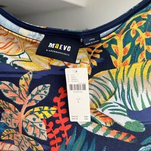 Maeve by Anthropologie tiger crop top in large. New with tags!